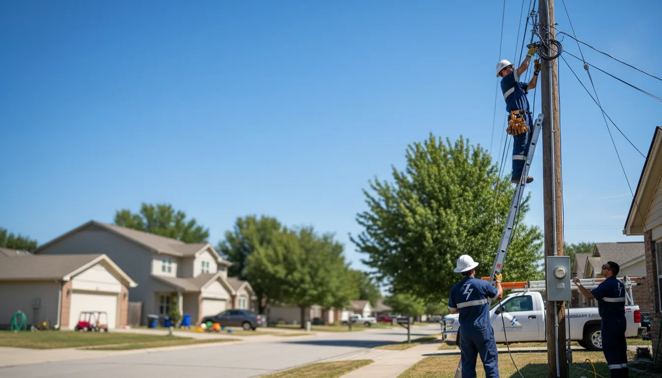 Residential electrician providing installation services in Wildwood, MO